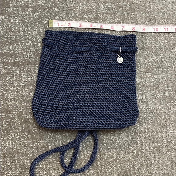 The Sak Blue Crochet Mini Bucket Bacakpack - Picture 4 of 9